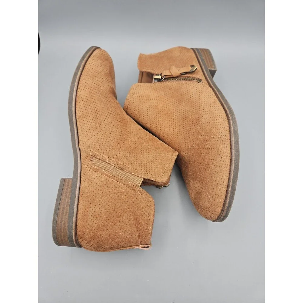 Dr. Scholl's Astir Women's Size 9 Tan Suede Boots Booties Ankle